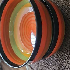 Bt Ceramic Pair Of Cereal Soup Bowls